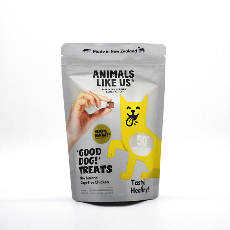 Resealable Zippered Stand Up Pet Food Packaging Pouches Bag