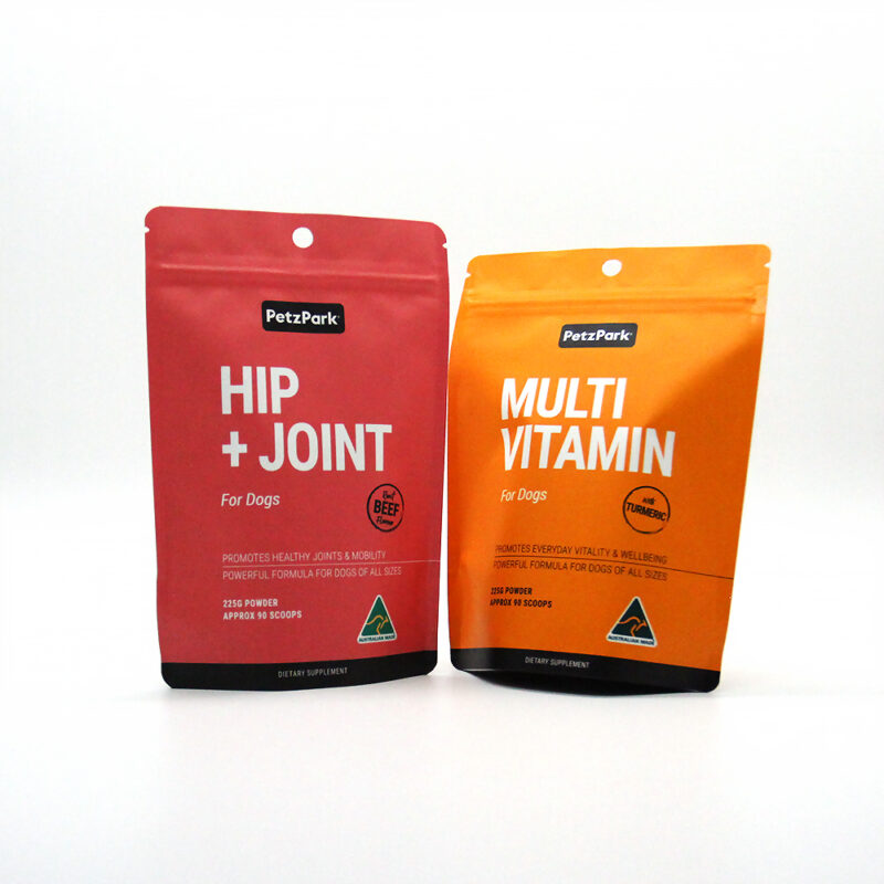 Уплотняемая молния Stand Up Pet Food Packaging Pouches Bag