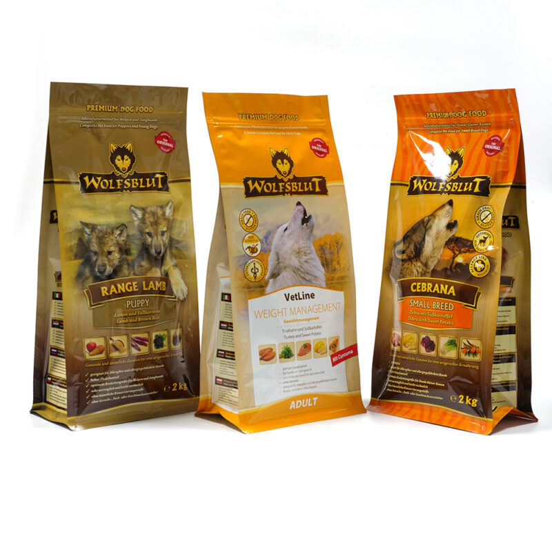 Flat Bottom Pet Food Packaging Bag