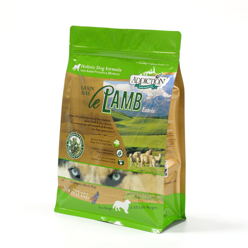 Flat Bottom Pet Food Packaging Bag