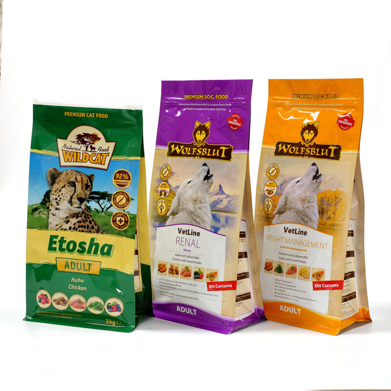 Flat Bottom Pet Food Packaging Bag