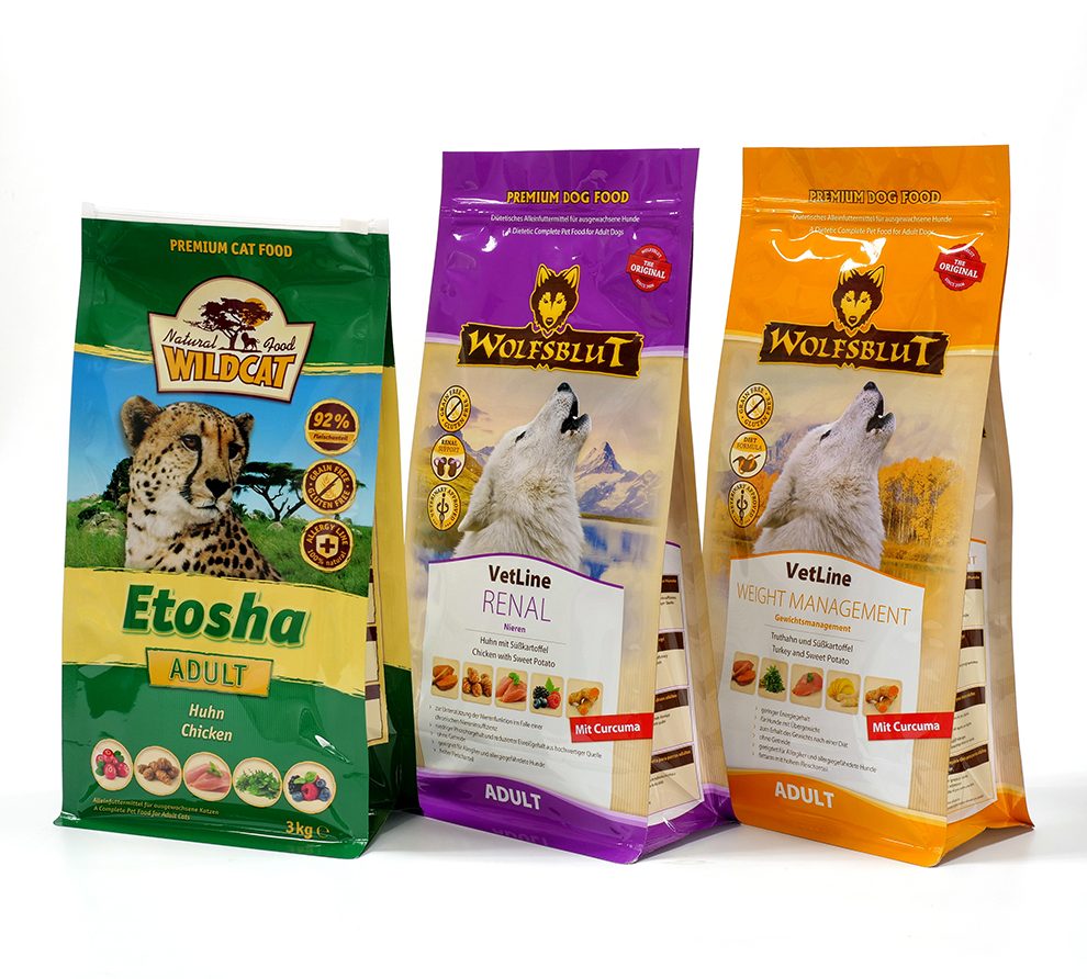 Flat Bottom Pet Food Packaging Bag